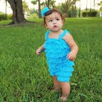 Lace Romper w/ Lace Flower Clip Pink and Turquoise