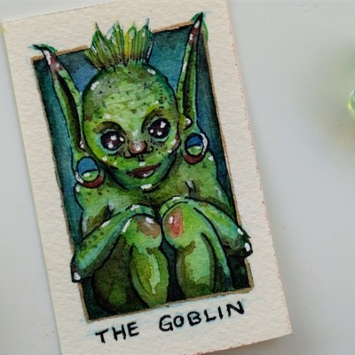 The goblin | original watercolour illustration