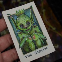 The Goblin | Original Watercolour Illustration - Thumbnail 1