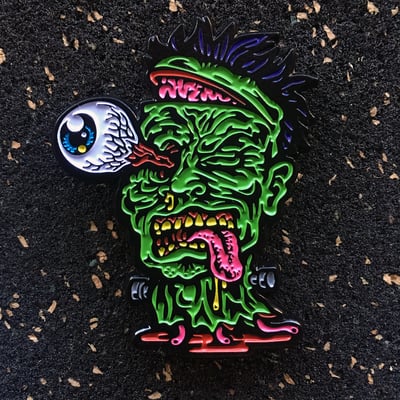 Frankenhead pin (soft enamel) limited numbered edition - Thumbnail 4