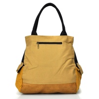 Ethnic Style Shoulder Bag Craft Canvas Handbag - Thumbnail 2