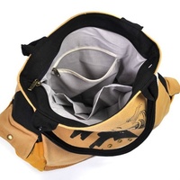 Ethnic Style Shoulder Bag Craft Canvas Handbag - Thumbnail 3