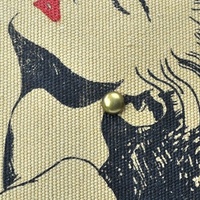 Ethnic Style Shoulder Bag Craft Canvas Handbag - Thumbnail 4