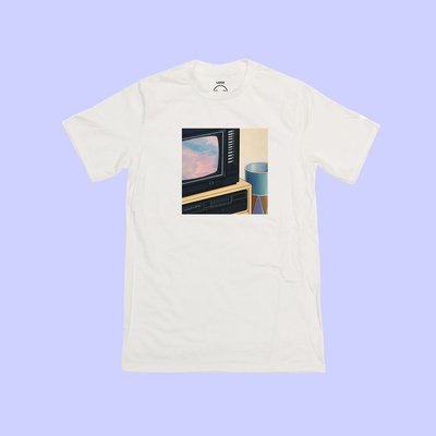 Unisex japanese anime pastel tv corner t shirt 