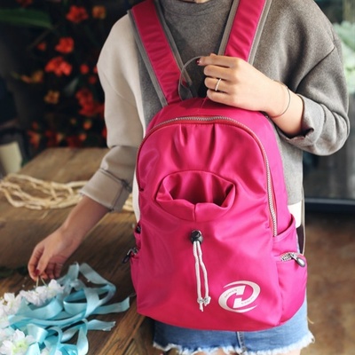 Nylon waterproof backpack fashion cup pocket backpack