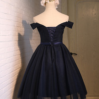 Beautiful A-line tulle sweetheart neck short prom dress,party dresses - Thumbnail 1