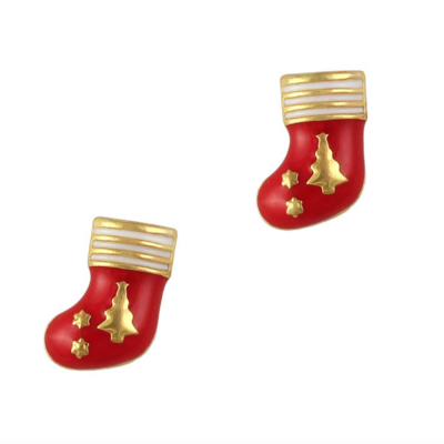 Holiday stocking- gold