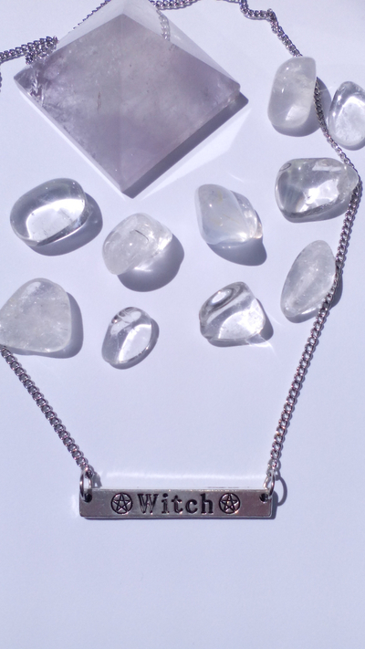 Witch silver necklace 