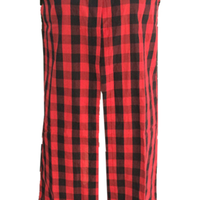 Stylish Mandarin Collar Plaid Red Polyester Waistcoat      - Thumbnail 1