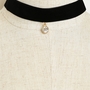 VELVET CENTER STONE CHOKER - MAROON OR BLACK-1