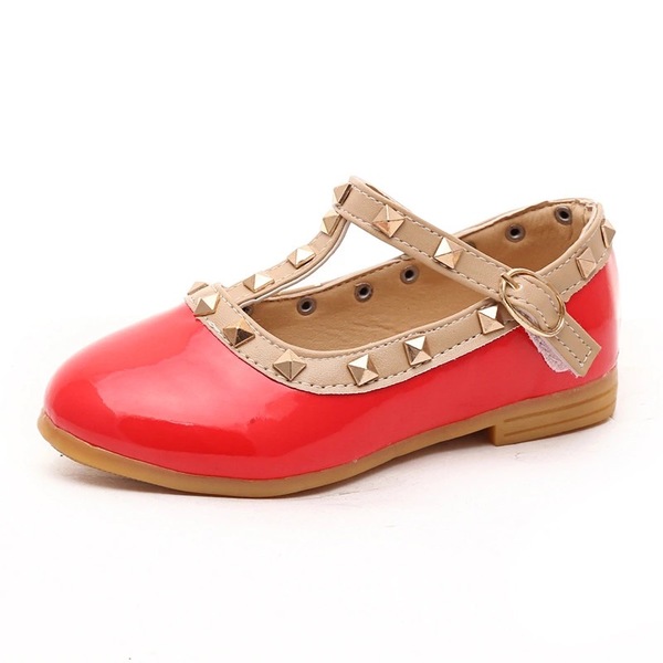 Red Mini Valentino Studded flats