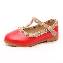 Red Mini Valentino Studded flats