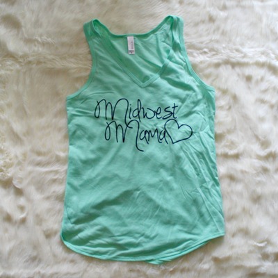 Midwest mama v-neck tank*more colors*