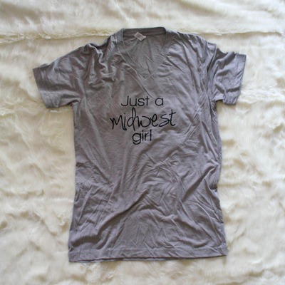 Midwest Girl Vneck Tshirt