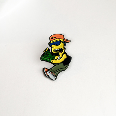 Money Bart Enamel Pin