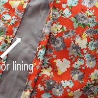 Orange Floral Shoulder Bag - Thumbnail 1