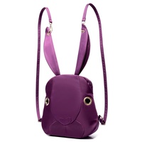 Leisure Travel Bag Backpack Cartoon Rabbit Knapsack - Thumbnail 4