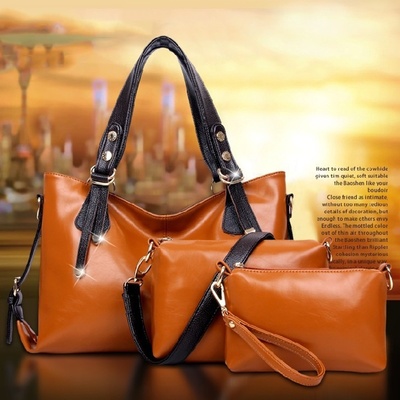 3 set leather handbag trend arrow lash shoulder inclined across bags