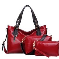 3 Set Leather Handbag Trend Arrow Lash Shoulder Inclined Across Bags - Thumbnail 2