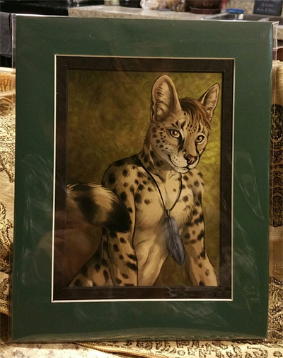 Pommy 5 x 7 matted print