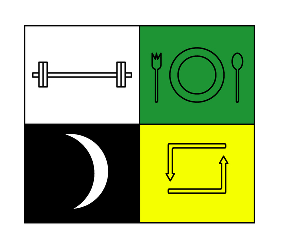 "Lift Eat Sleep Repeat" sticker