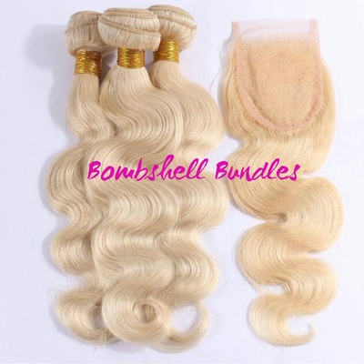 Blonde lace closure