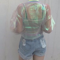 Rainbow See-Thru Jacket - Thumbnail 1