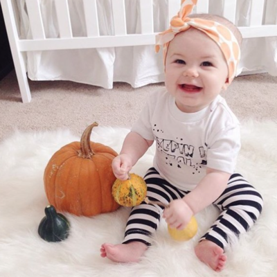 Black and white striped leggings