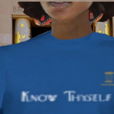 " know thyself " (blue)