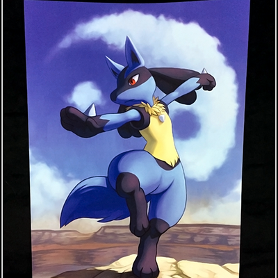 Tai chi with lucario