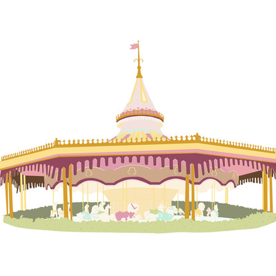 Prince charming's regal carousel print