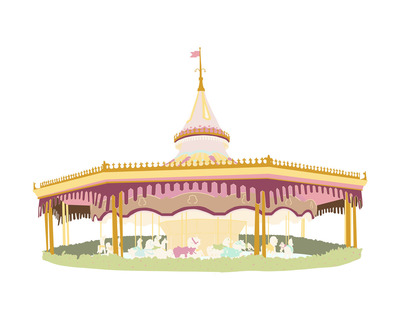 Prince Charming's Regal Carousel Print