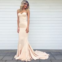 Sweetheart champagne long prom dress,formal dress - Thumbnail 1