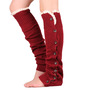 Christmas  Straight Leg Warmers with Button Lace Knitting Socks Leg Sets-1