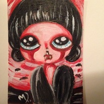 vampire blood moon ACEO