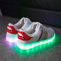 LED Colorful Luminous Sneaker Shoes Fluorescent Women Shoes USB Charging - Thumbnail 2