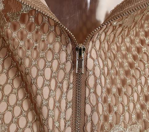 Gold Off Shoulder Asymetric Maxi Lace Dress