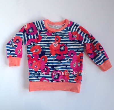 Stripes and Floral Raglan