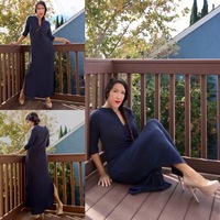 Relaxed Henley Maxi Dress - Thumbnail 1