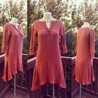Relaxed Henley Dress - Thumbnail 4