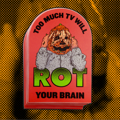 Brain rot sticker