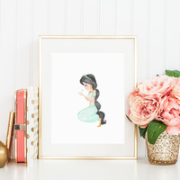 Jasmine 1 Watercolor Print - Thumbnail 2