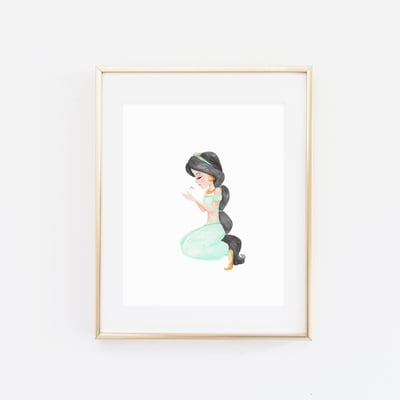 Jasmine 1 watercolor print