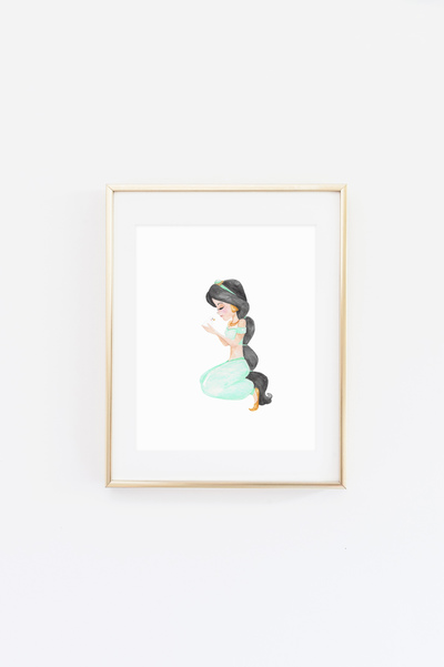 Jasmine 1 Watercolor Print