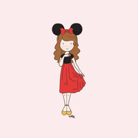 Disneybound Minnie 1 Fan (Color Options) - Thumbnail 1