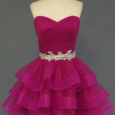 Charming mini short prom dress party dress,organza homecoming dress,sweetheart homecoming dress, short noble cocktail dress