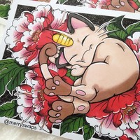 Meowth Peony - Prints - Thumbnail 1