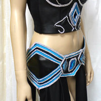 League Of Legends Janna Cosplay Dance Costume Rave Bra Rave Wear Halloween Burlesque Show Girl - Thumbnail 1