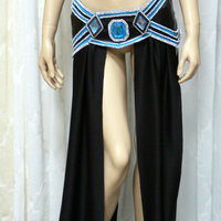 League Of Legends Janna Cosplay Dance Costume Rave Bra Rave Wear Halloween Burlesque Show Girl - Thumbnail 2