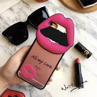3D Lips TPU iPhone Case - Thumbnail 1
